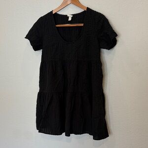 Black Tiered Baby Doll Dress